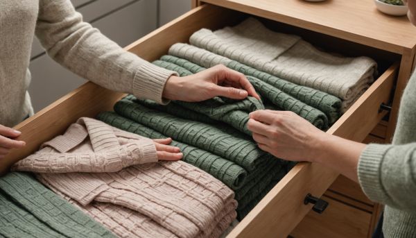 Comment plier ses pulls pour gagner place ?
