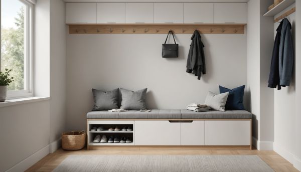 Rangement chaussures astucieux entree chambre